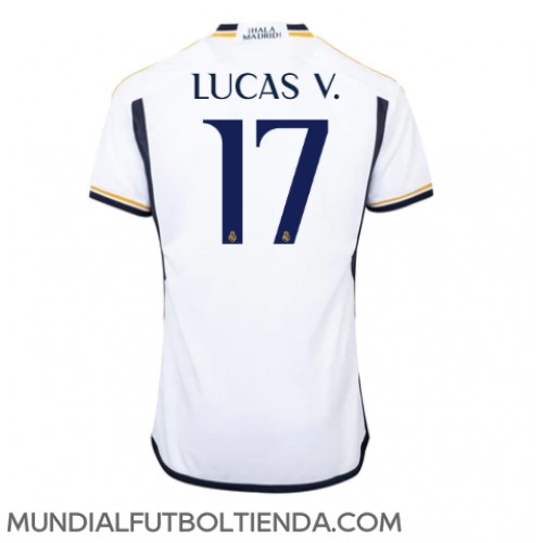 Camiseta Real Madrid Lucas Vazquez #17 Primera Equipación Replica 2023-24 mangas cortas